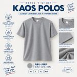 kaos polos warna abu