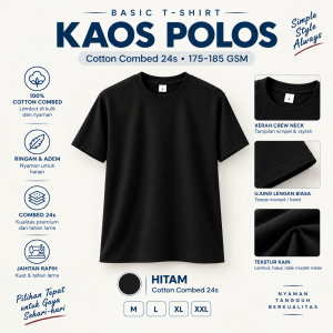 Kaos Polos Hitam