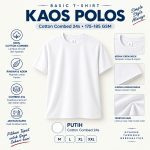 kaos polos warna putih